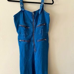 Fashion nova denim jumpsuit